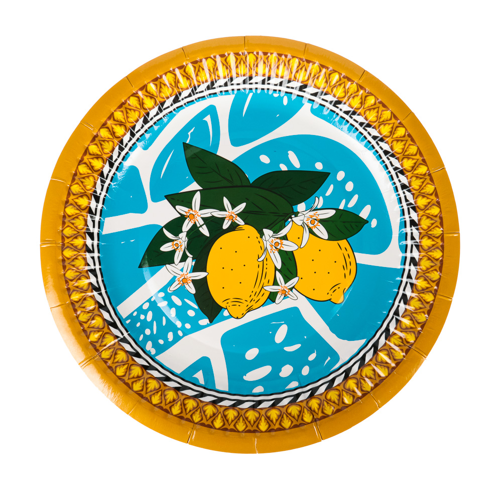 Набор бумажных тарелок 18 см 6шт, Арт Л, арт.№ 530-309