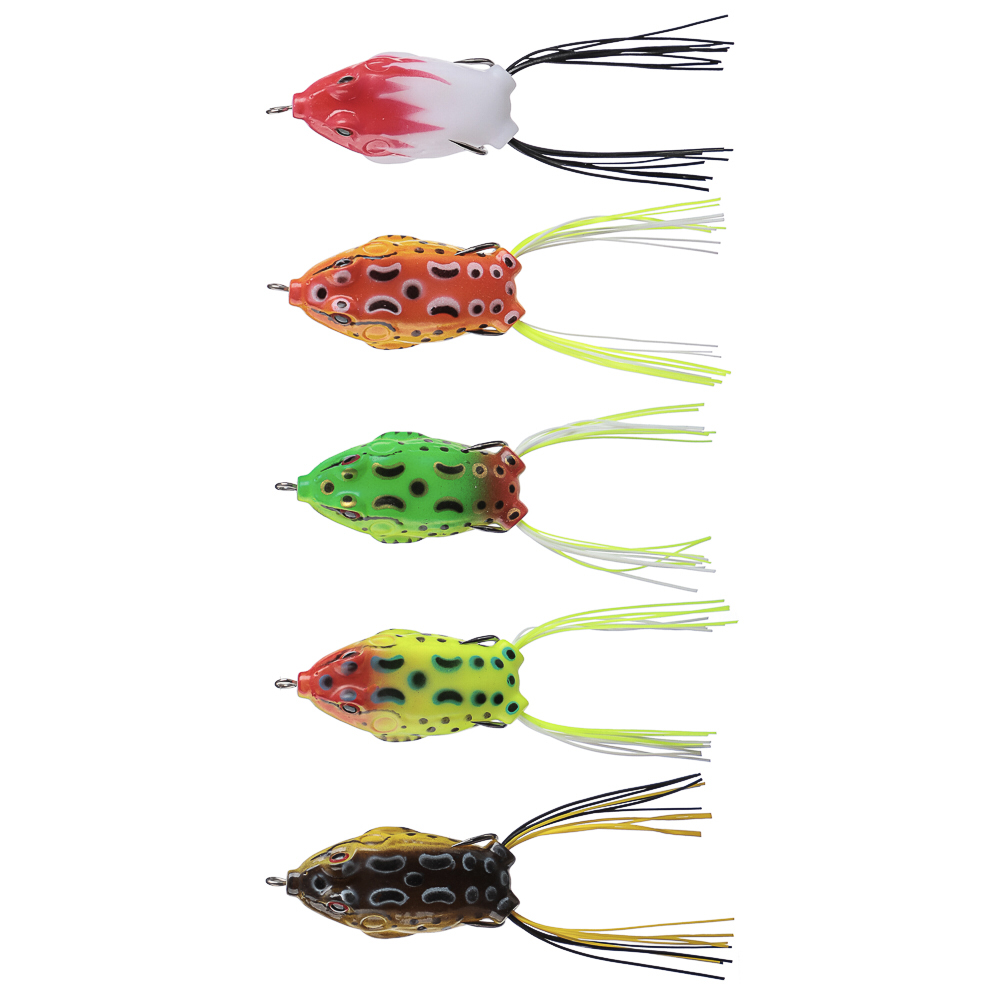 Лягушка силиконовая "Крези" тм AZOR FISHING, 55 мм, 5 цветов, арт.№ 145-010