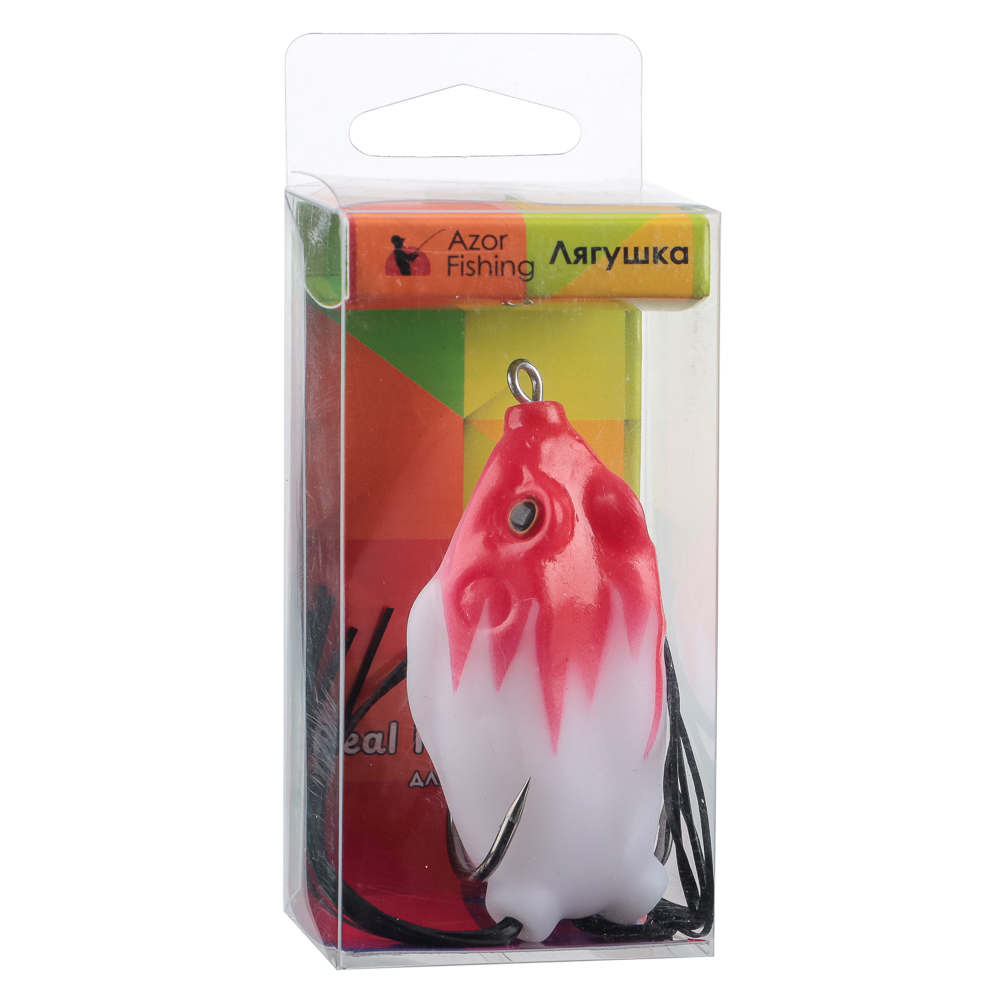 Лягушка силиконовая "Крези" тм AZOR FISHING, 55 мм, 5 цветов, арт.№ 145-010