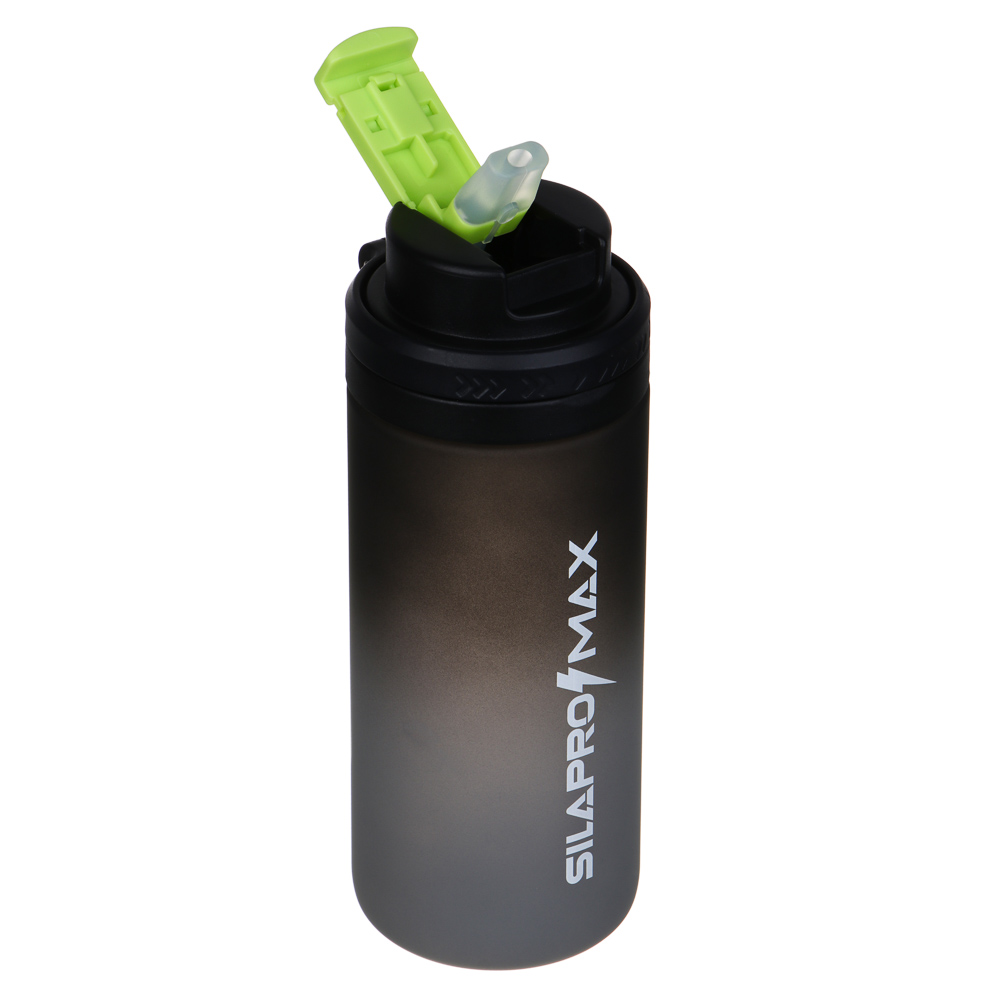 SILAPRO Max Бутылка для воды, 20х7.5см, 620мл, черный, PC, PP, арт.№ 088-122