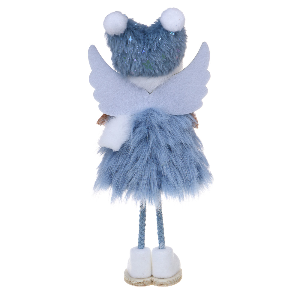 СНОУ БУМ Сувенир Ангелочек 11x4x25 см, полиэстер, синий, арт.№ 140-123