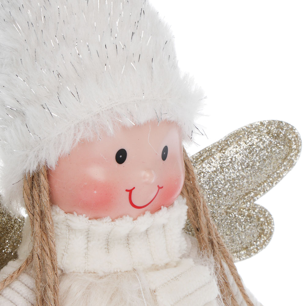 СНОУ БУМ Фигура декоративная "Ангелочек" 43 см, полиэстер, арт.№ 140-128