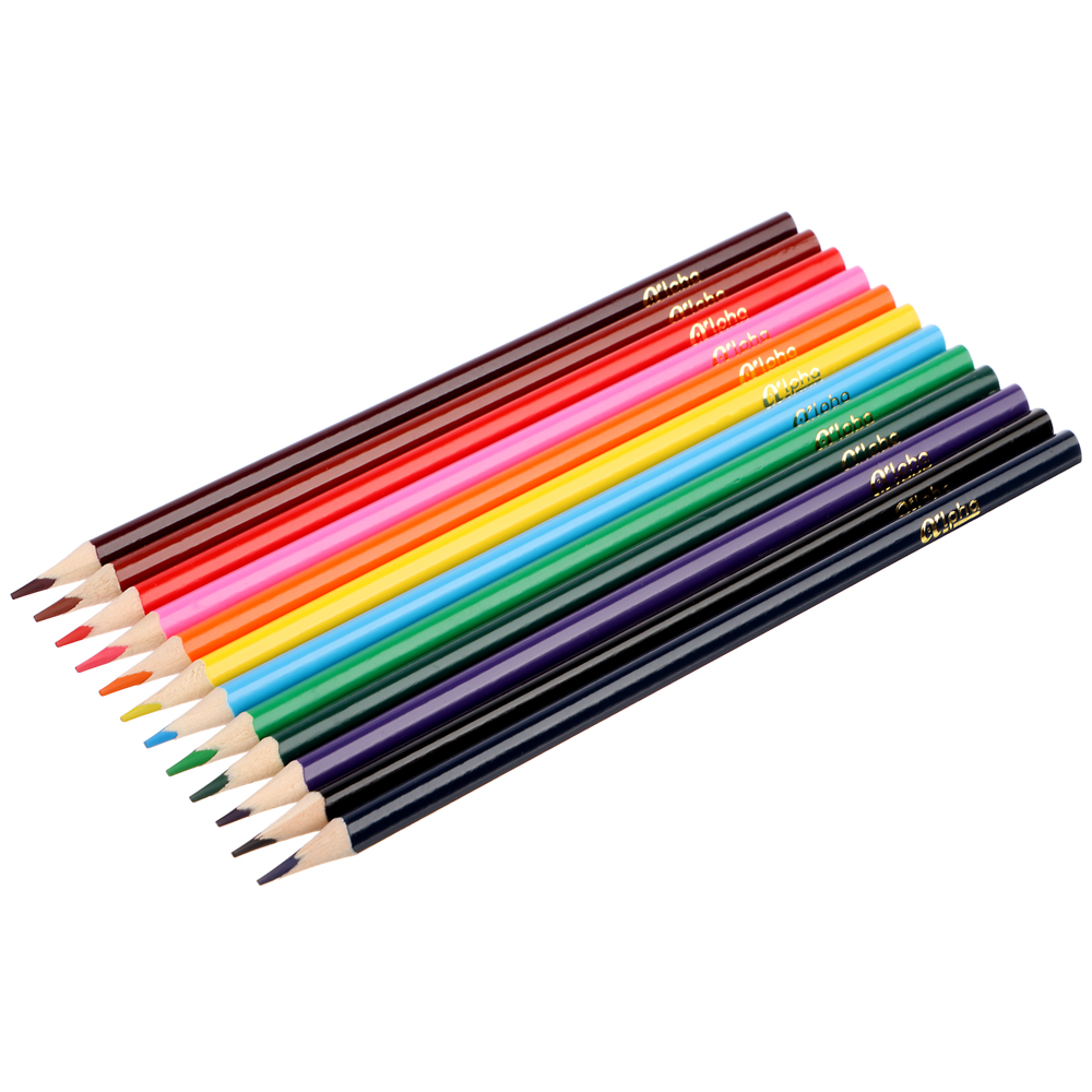 Карандаши 12цв. ClipStudio Альфа 3-гранные заточ., дерево, 2М, улучш.прокрас, к/к, ПРЕМИУМ, арт.№ 228-157