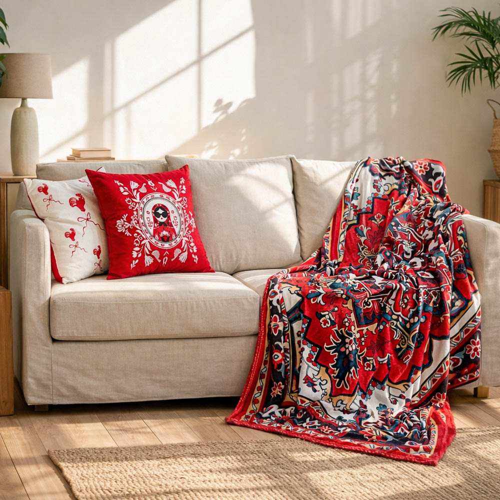 Плед микрофибра тм PROVANCE Ностальгия, 130х170см, 100% полиэстер, 2 дизайна, арт.№ 486-230