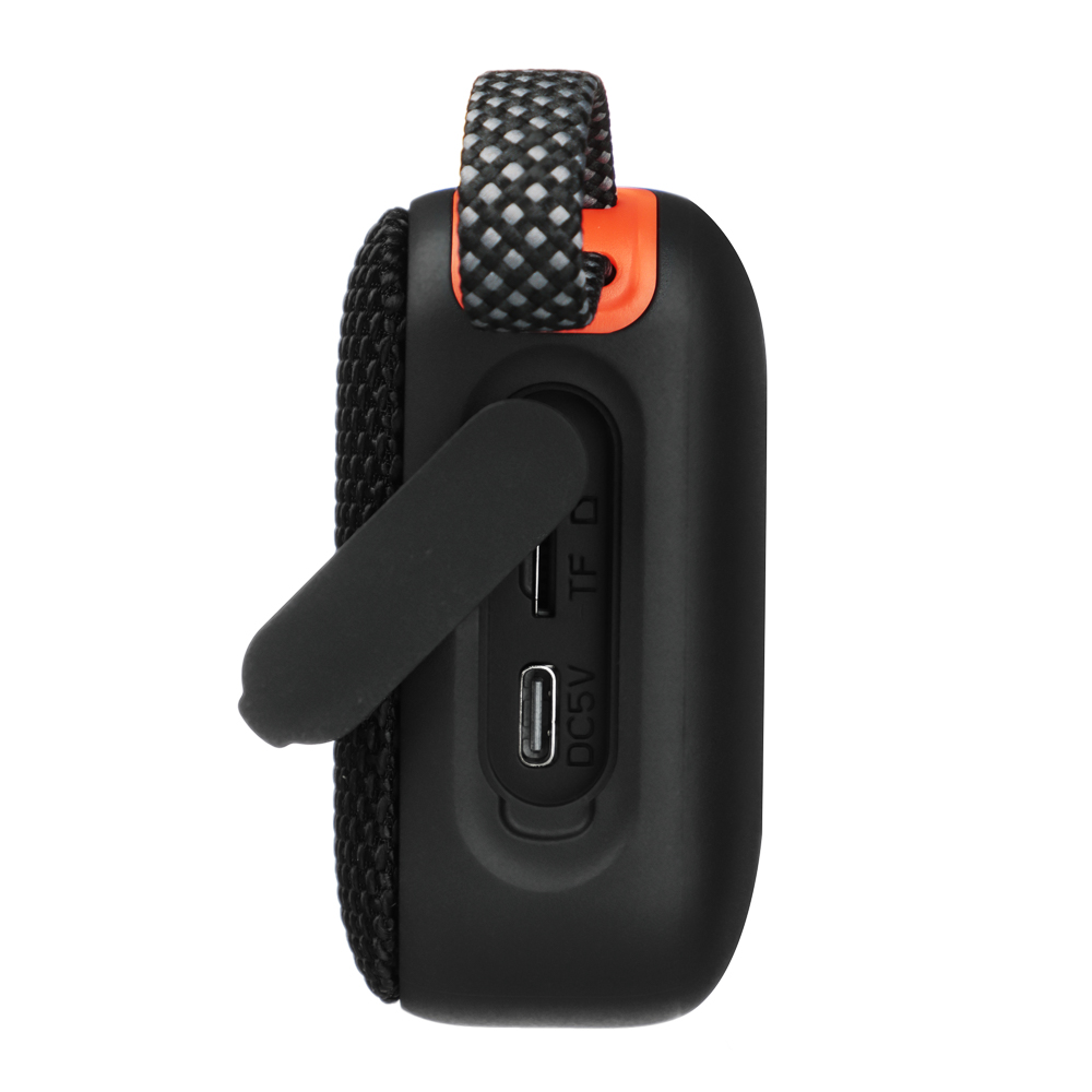 Колонка беспроводная BY WaveX, 8 Вт, 1000мАч,Type-C, microSD, BT5.3, IPX7,ВШГ 10x12x4см, черный, арт.№ 443-134