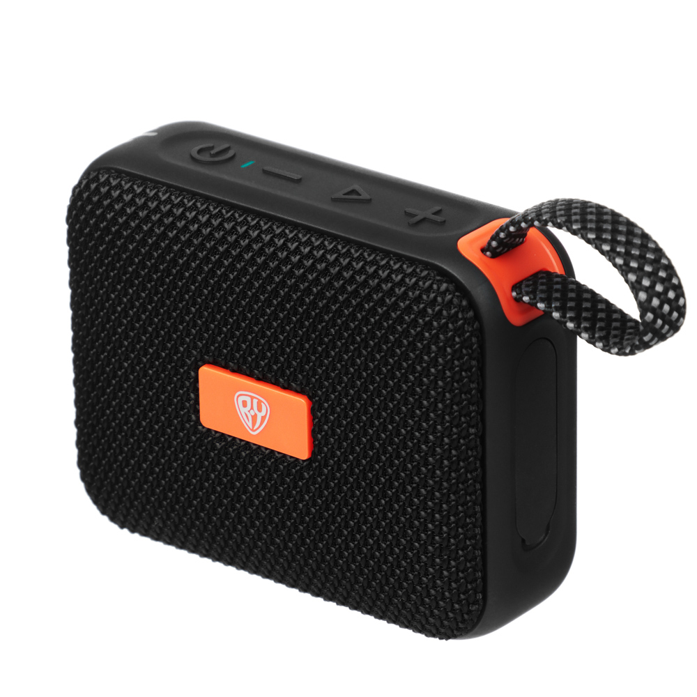 Колонка беспроводная BY WaveX, 8 Вт, 1000мАч,Type-C, microSD, BT5.3, IPX7,ВШГ 10x12x4см, черный, арт.№ 443-134