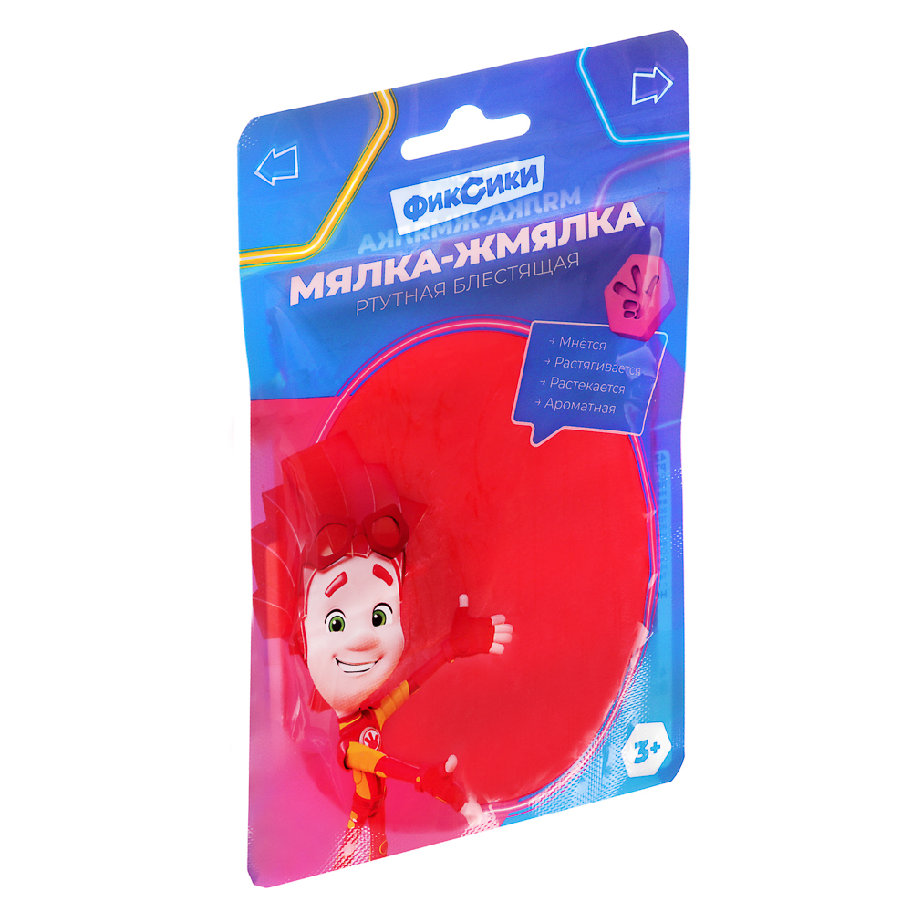 ФИКСИКИ Игрушка "Мялка-жмялка", ртутная, 200гр, 12х6х17,5см, 3 цвета, арт.№ 429-023