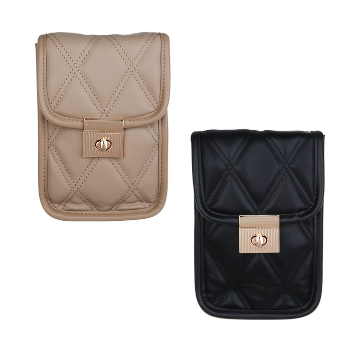 ЮL Кватра Сумка кроссбоди стеганная на длинном ремне, ПУ, 19х13х4см, 2 цвета, КЖС24-21, арт.№ 337-188