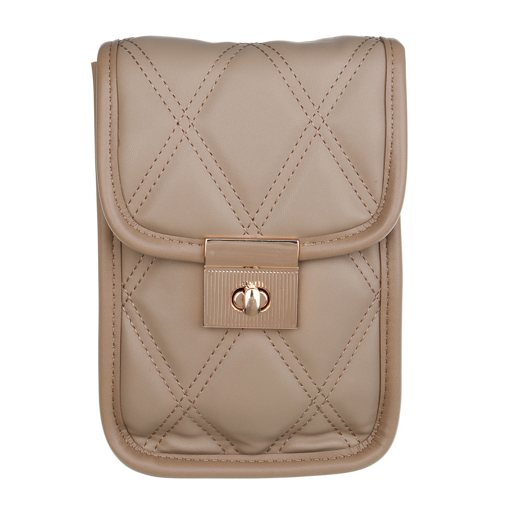 ЮL Кватра Сумка кроссбоди стеганная на длинном ремне, ПУ, 19х13х4см, 2 цвета, КЖС24-21, арт.№ 337-188