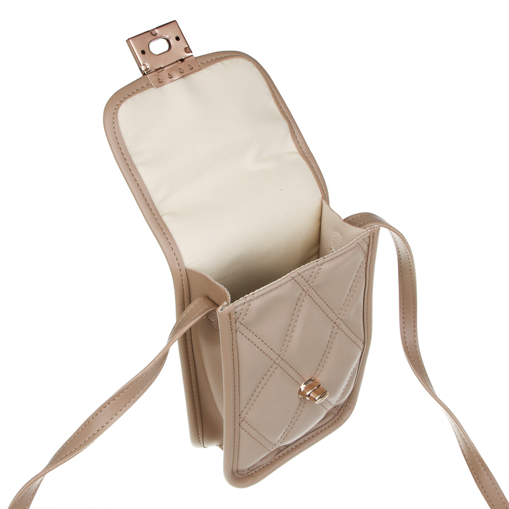 ЮL Кватра Сумка кроссбоди стеганная на длинном ремне, ПУ, 19х13х4см, 2 цвета, КЖС24-21, арт.№ 337-188