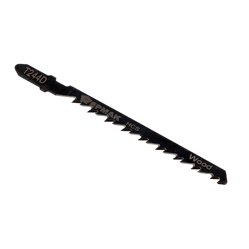ЕРМАК Пилки для эл.лобзика (HCS EU 75х4мм.) T-244D (дер., быст., фиг.рез.), 5шт., арт.№ 664-339