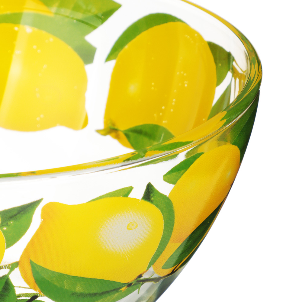 Салатник 0,7л, D-15,8см, Лимоны, стекло, арт.№ 877-687