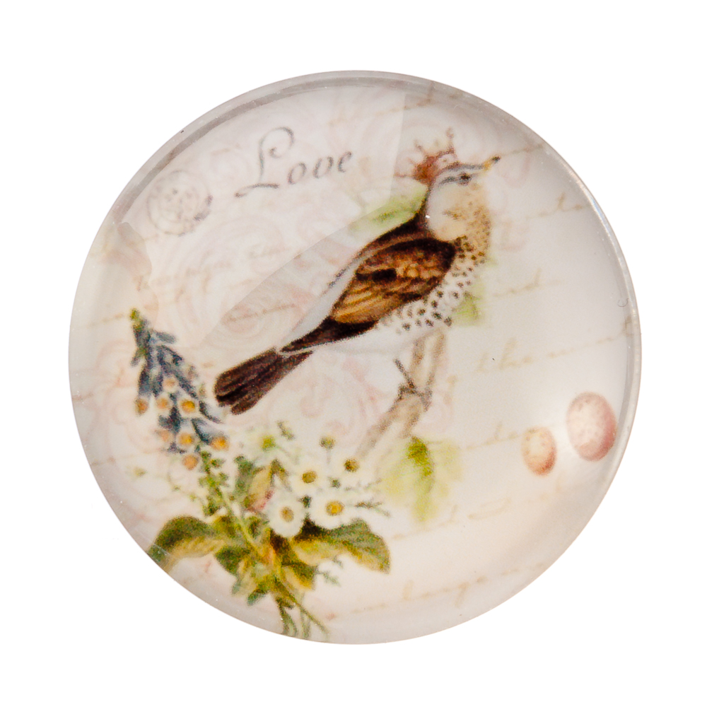 Магнит, 4х4х1,5см, стекло, 10-12 дизайнов, арт.№ 512-326