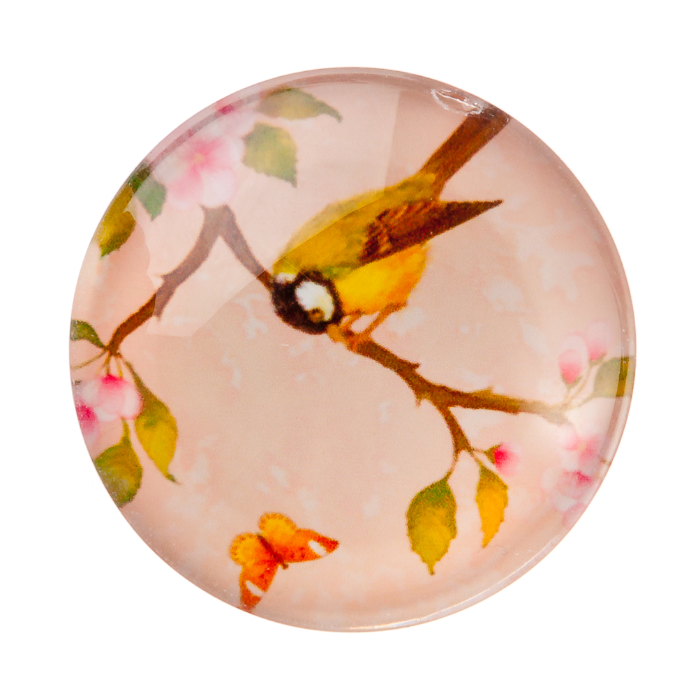 Магнит, 4х4х1,5см, стекло, 10-12 дизайнов, арт.№ 512-326