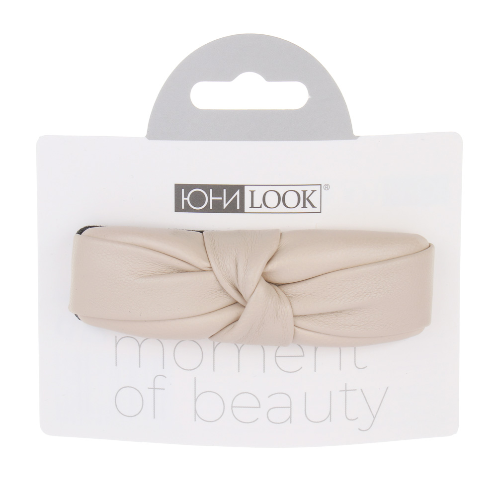 ЮНИLOOK Зажим для волос, 8см, сплав, PU, 3 цвета, ACS-128, арт.№ 321-044