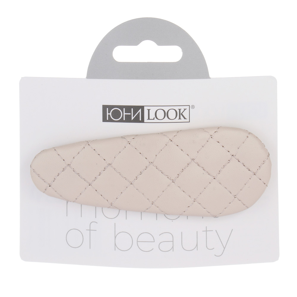 ЮНИLOOK Зажим для волос, 8,5см, сплав, PU, 2 дизайна, ACS-129, арт.№ 321-045