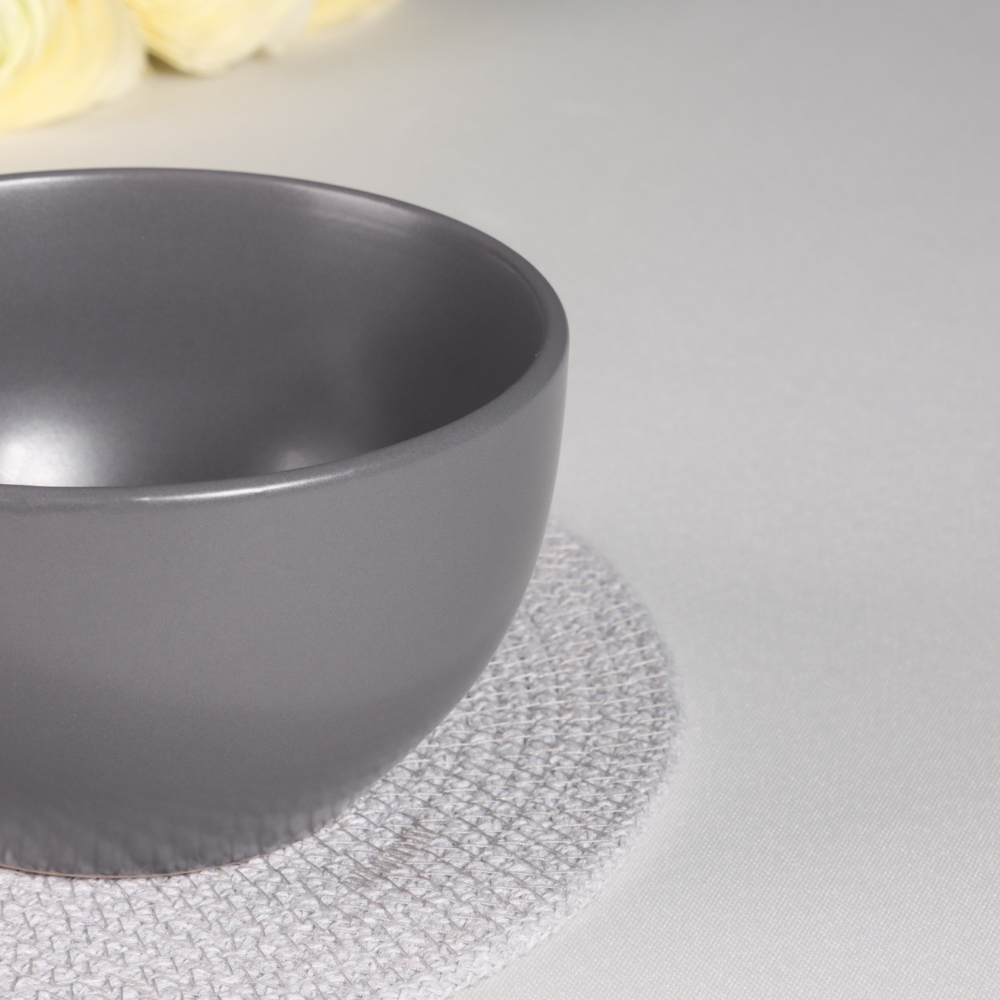 MILLIMI Салатник 710мл, 14х8см, керамика, графит, арт.№ 824-161