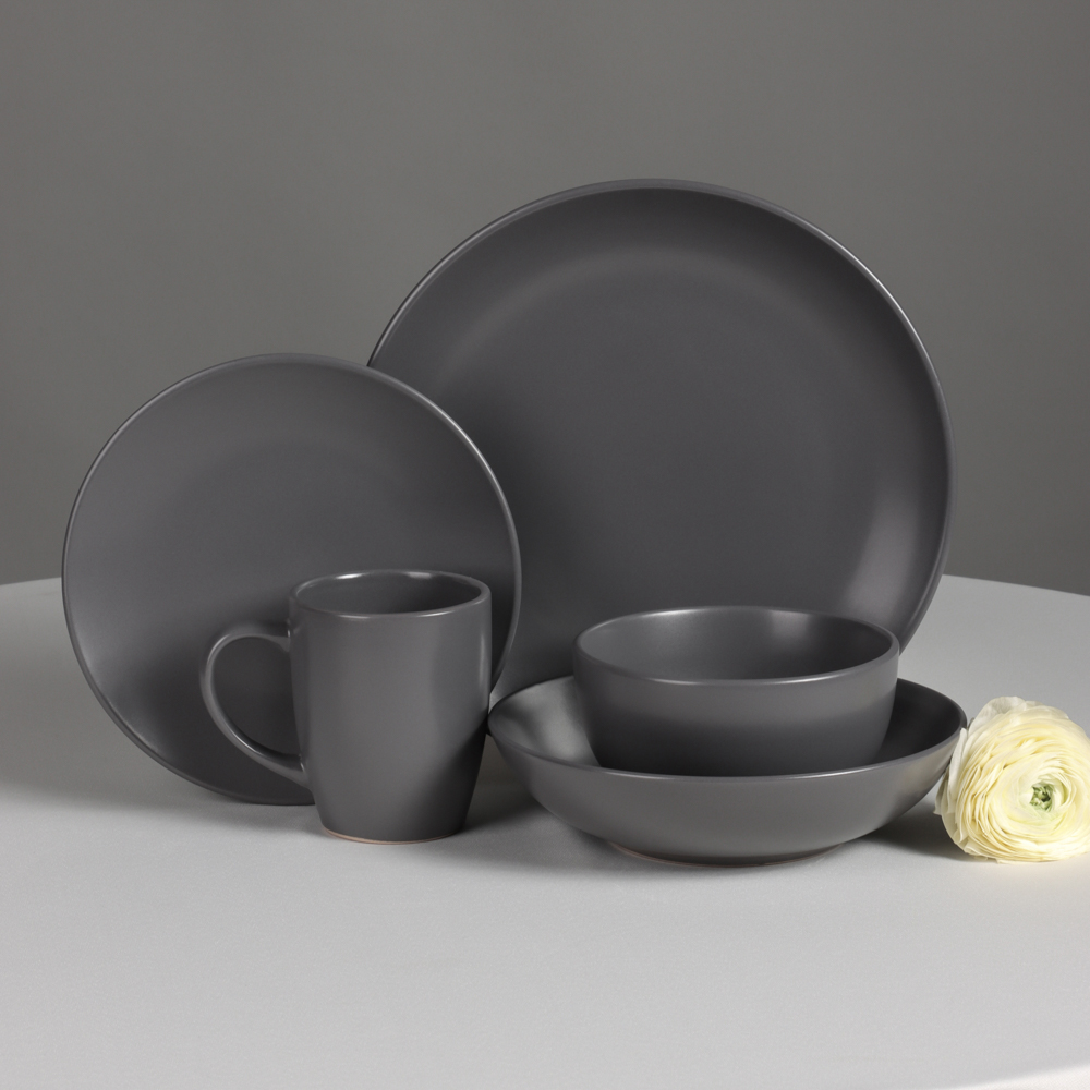 MILLIMI Салатник 710мл, 14х8см, керамика, графит, арт.№ 824-161