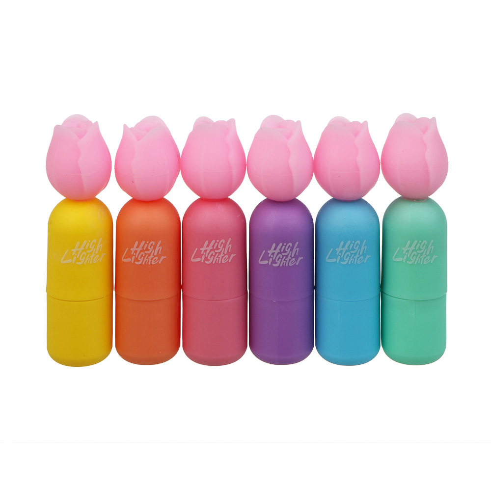 Маркер-выделитель "Тюльпан", 6 цветов, шоу-бокс, арт.№ 591-323