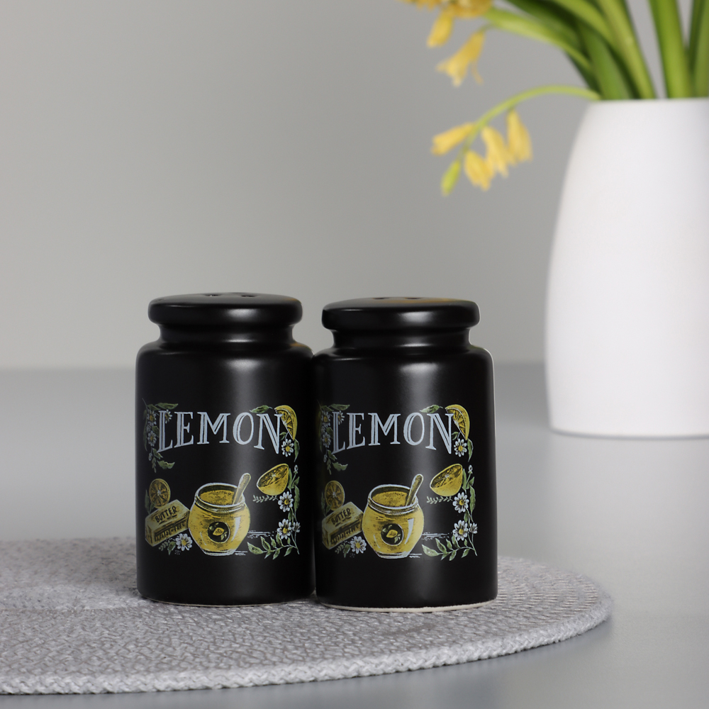 MILLIMI Лимонный курд Набор для соли и перца, 5х8см, керамика, арт.№ 824-640