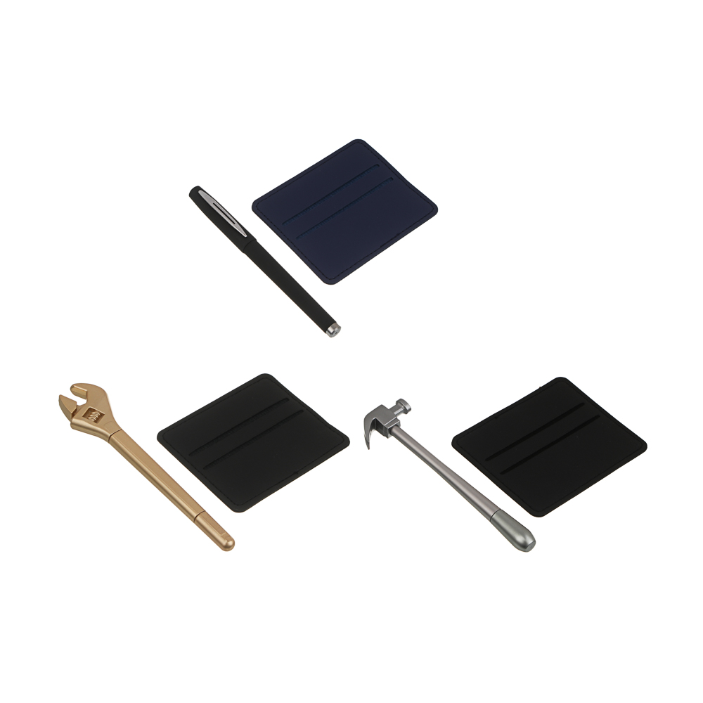 Набор подарочный тм LADECOR картхолдер, ручка, искусственная кожа, пластик, 3 вида, арт.№ 531-116