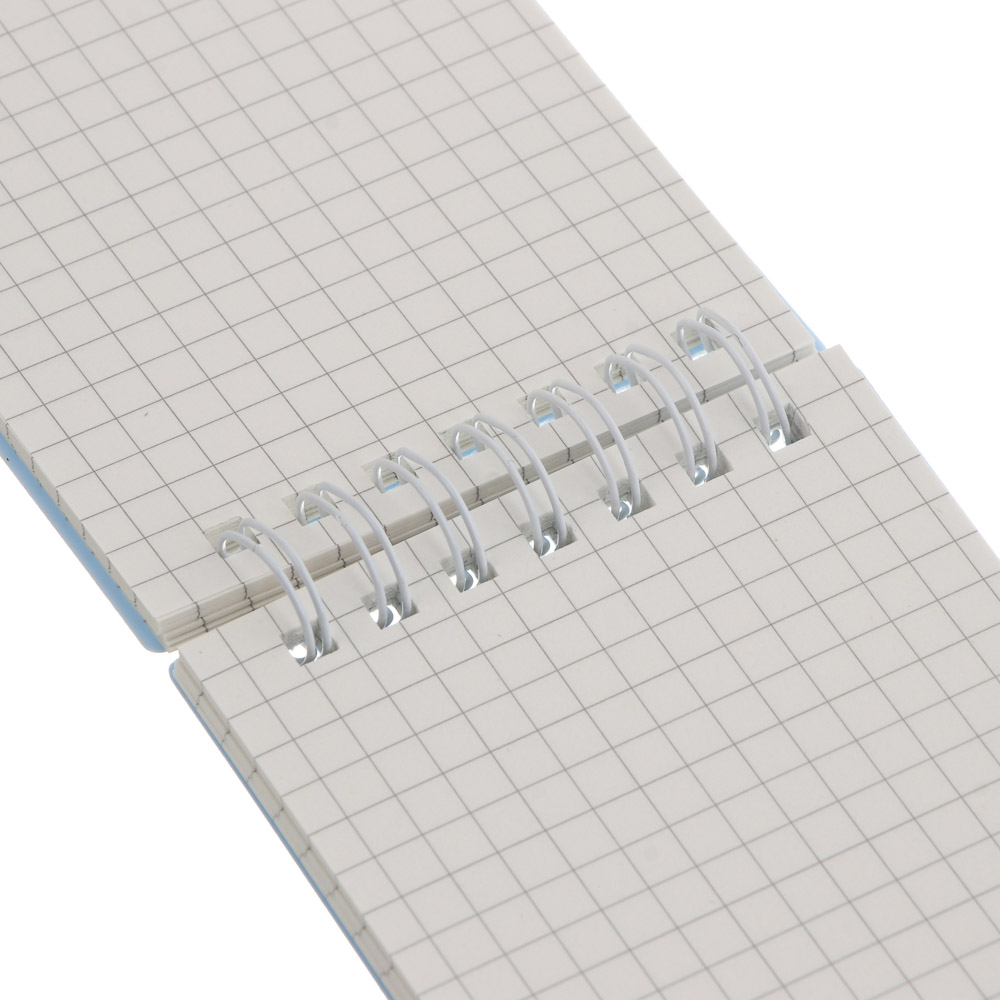 Блокнот А7, 80 л.,в пласиковой обложке, на спирали, в ассортм., арт.№ 540-024