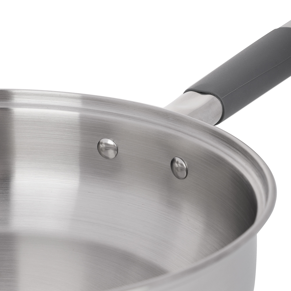 VETTA Вена Сковорода 24х7,5 см, объем 3,2 л, со стеклянной крышкой, индукция, арт.№ 822-144