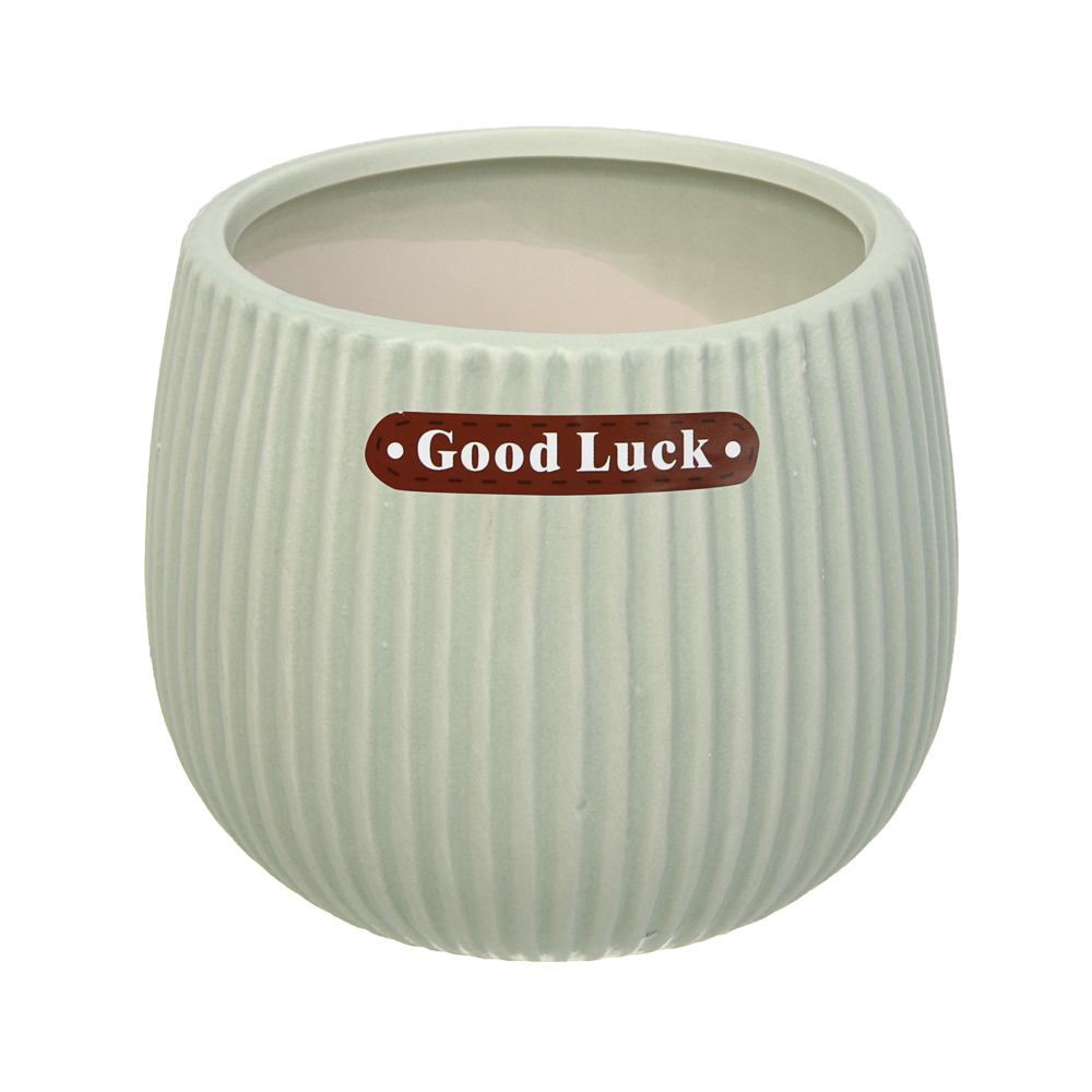 Кашпо тм INBLOOM, 10х10,5см, керамика, арт.№ 164-402