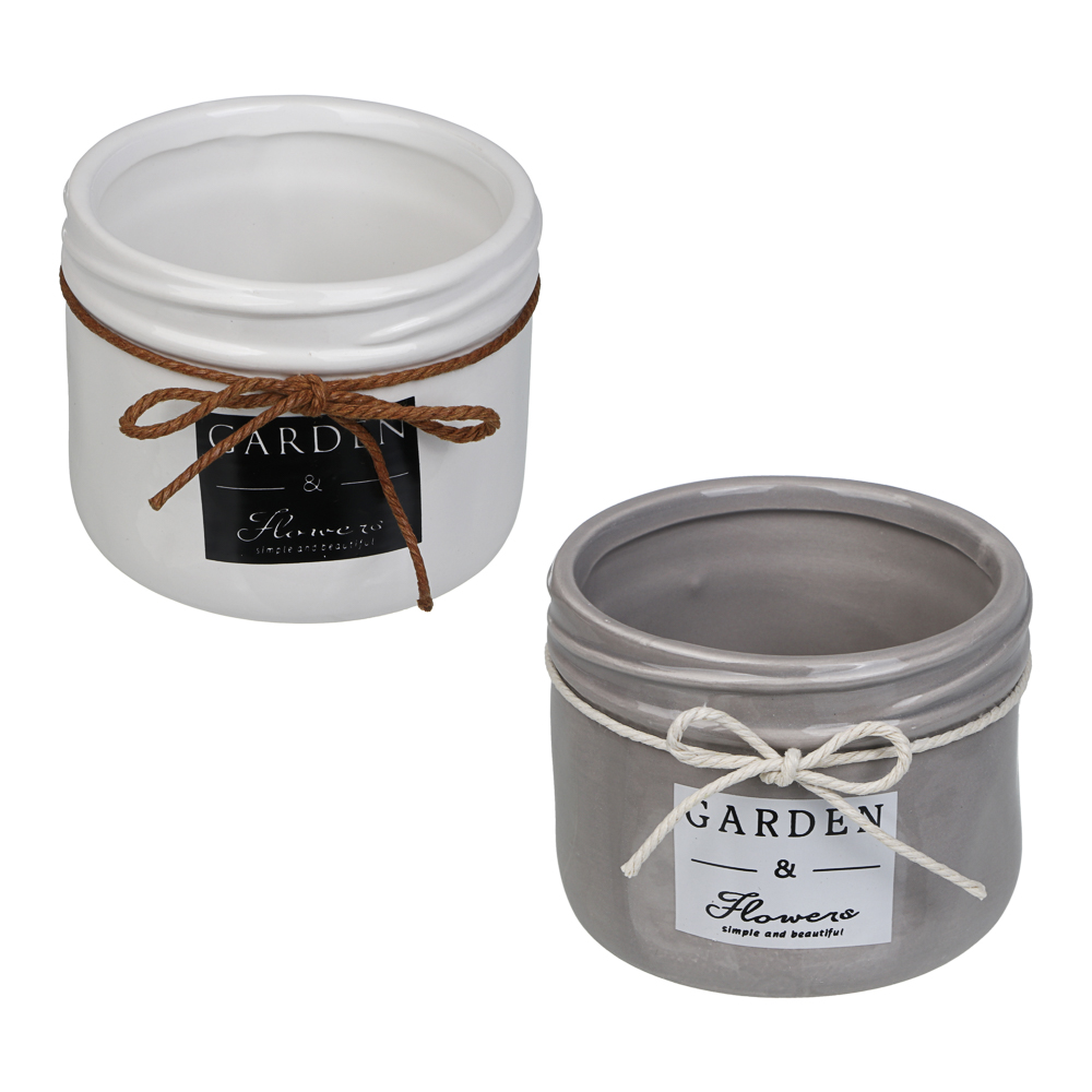 Кашпо тм INBLOOM, 8,5х10,5см, керамика, арт.№ 164-403