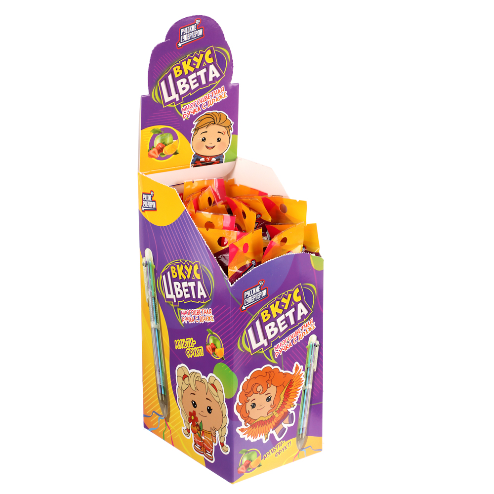 BY Русские Супергерои Драже фруктовое с ручкой 2 гр., арт.№ 347-218