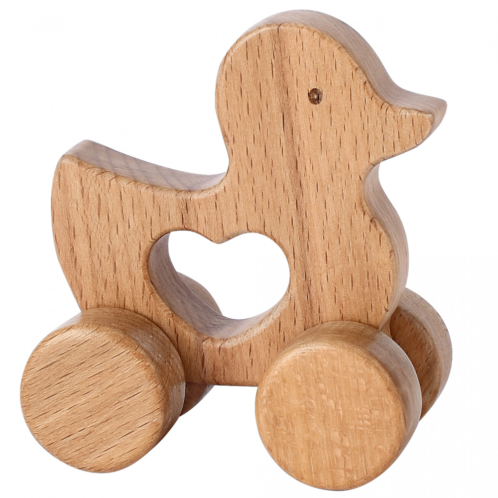 Каталка из массива бука, 11х5х8,5см, 6 дизайнов, арт.№ 866-027