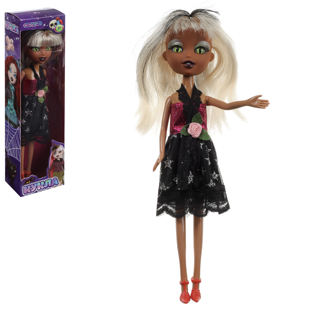 ИГРОЛЕНД Кукла Монстрик, PP,PVC, полиэстер 24см, 6 дизайнов, 13х28х5см, арт.№ 267-719