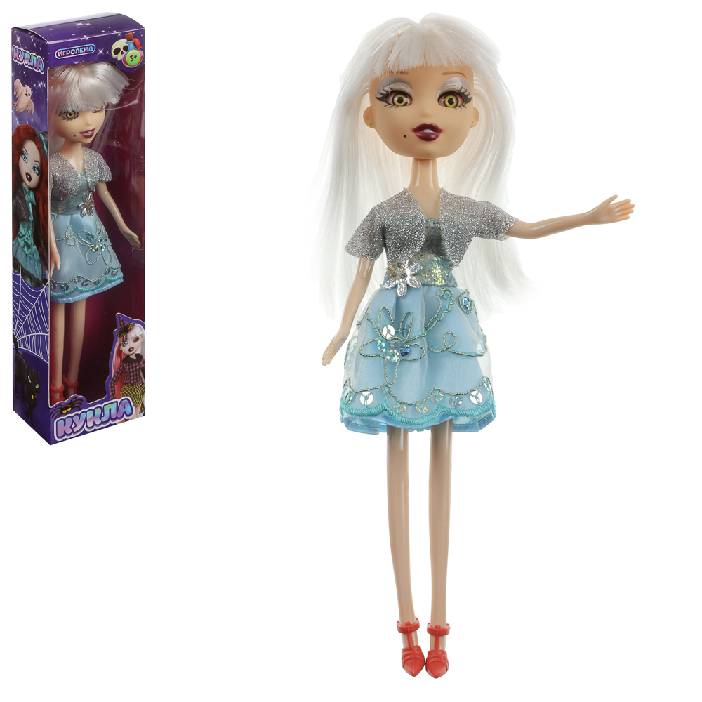 ИГРОЛЕНД Кукла Монстрик, PP,PVC, полиэстер 24см, 6 дизайнов, 13х28х5см, арт.№ 267-719