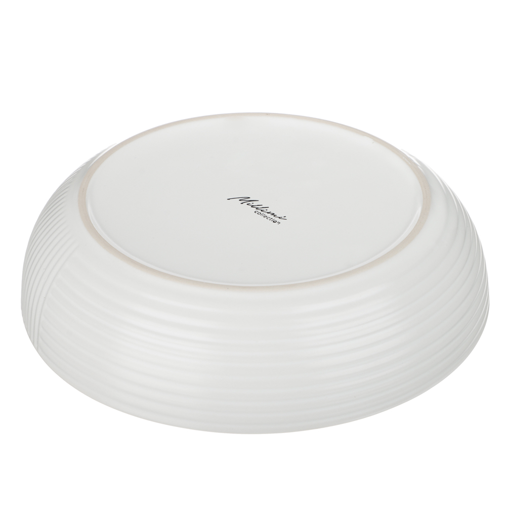 MILLIMI Монблан тарелка для супа 20x5см, 800мл, керамика, белый, арт.№ 824-216