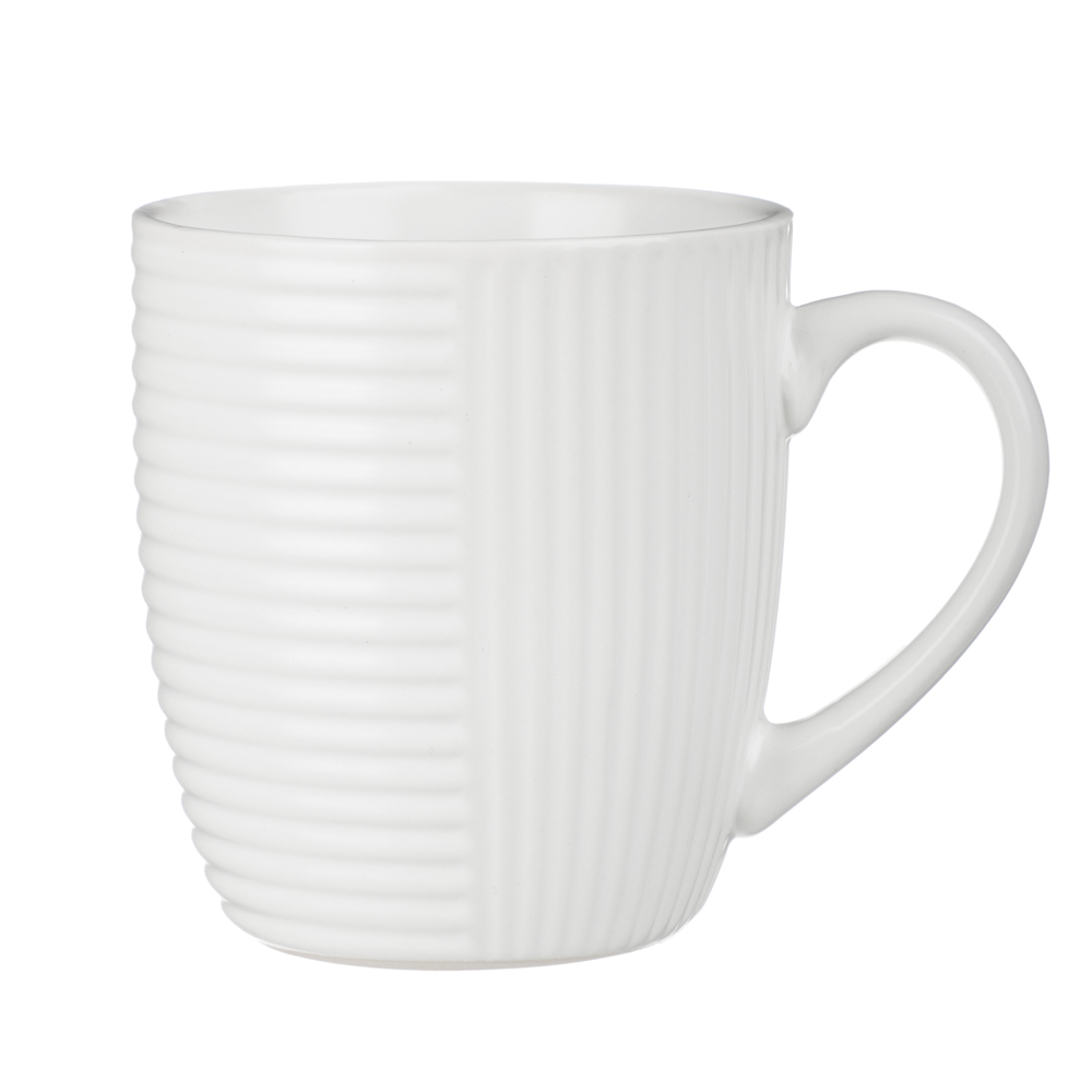 MILLIMI Монблан кружка 400мл, керамика, белый, арт.№ 824-218