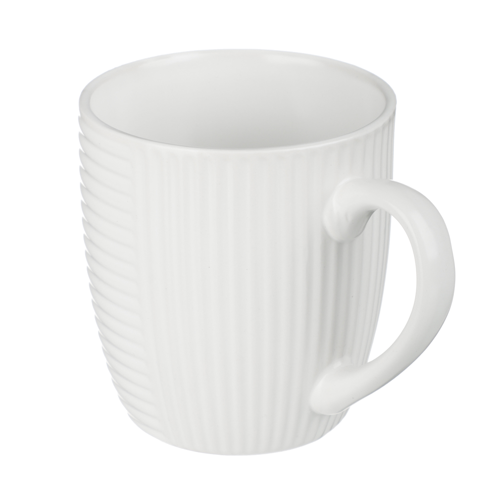 MILLIMI Монблан кружка 400мл, керамика, белый, арт.№ 824-218