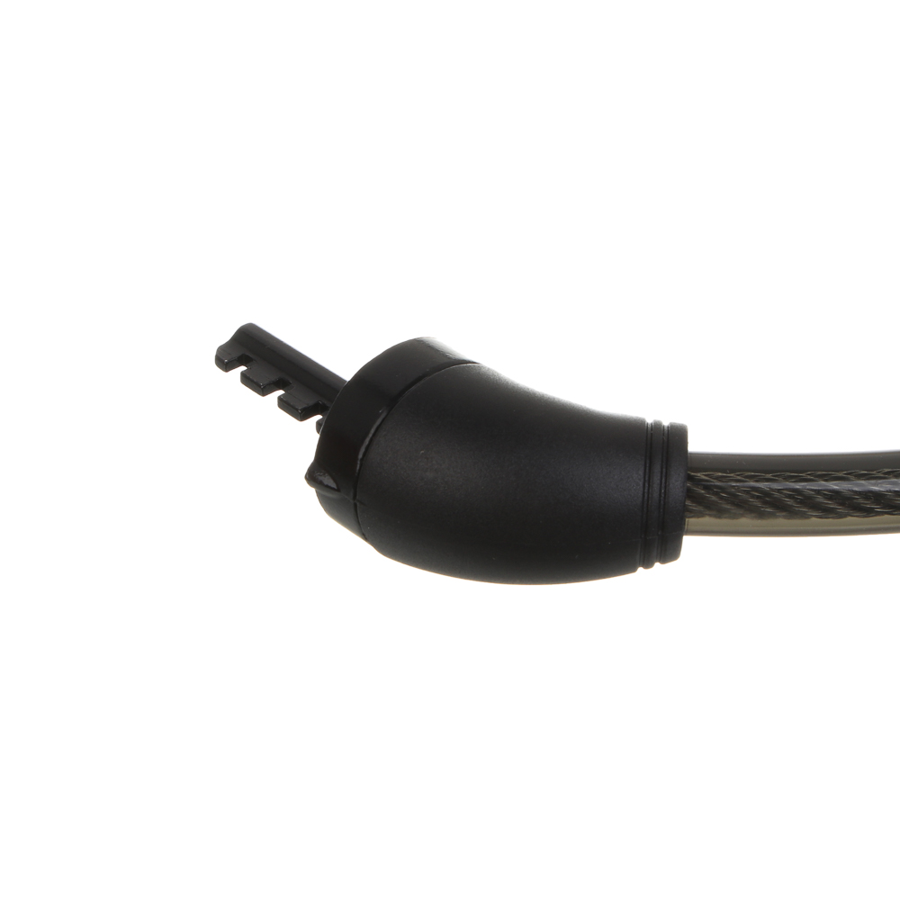 Замок велосипедный тм BY SPORT, противоугонный, тросовый, кодовый, 800х12мм, металл, пластик, черный, арт.№ 468-112