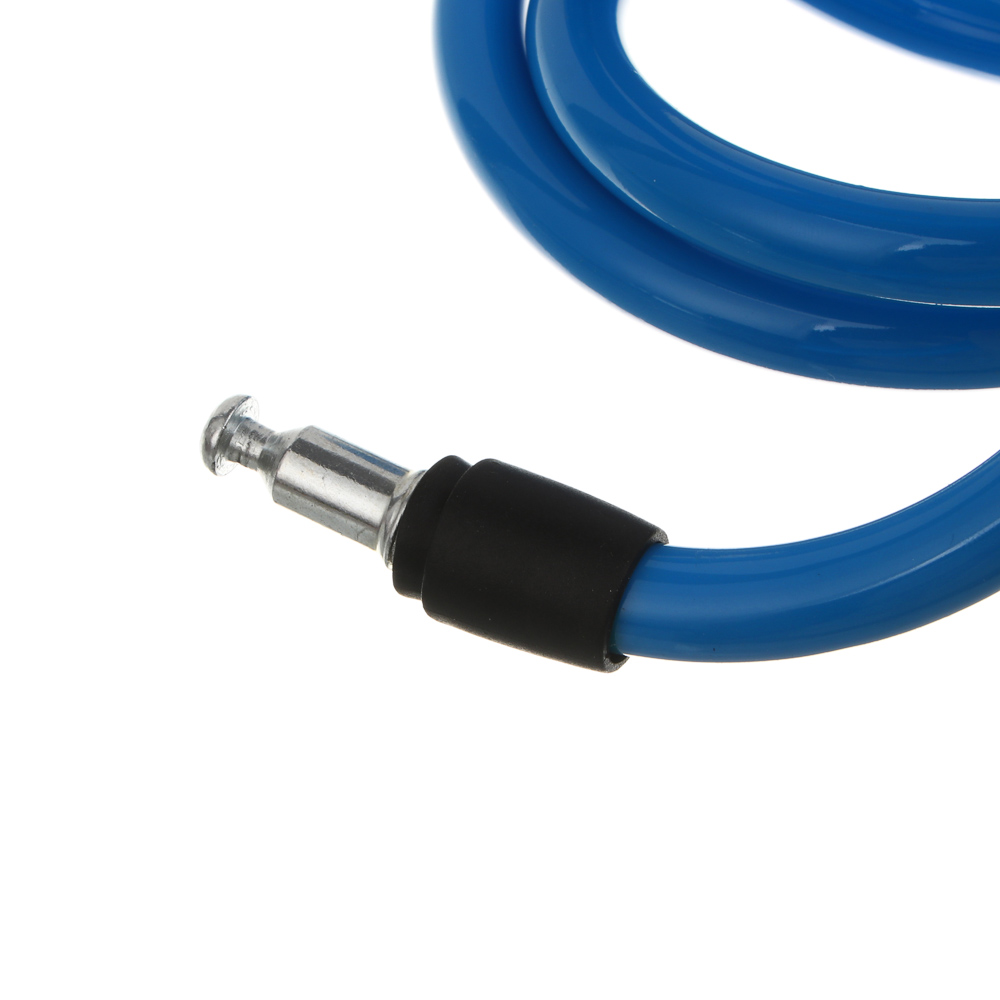 Замок велосипедный тм BY SPORT, противоугонный, тросовый, 1200х12мм, металл, пластик, 3 цвета, арт.№ 468-115