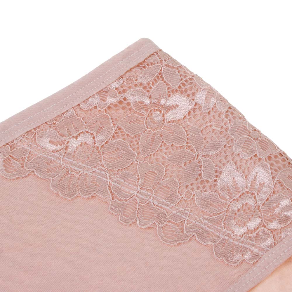 GALANTE Трусы женские макси с декором, р.50, 95%хлопок, 5%спандекс, бежевый, НБ25-14, арт.№ 331-363