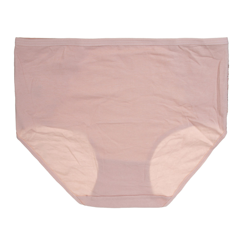 GALANTE Трусы женские макси с декором, р.50, 95%хлопок, 5%спандекс, бежевый, НБ25-14, арт.№ 331-363