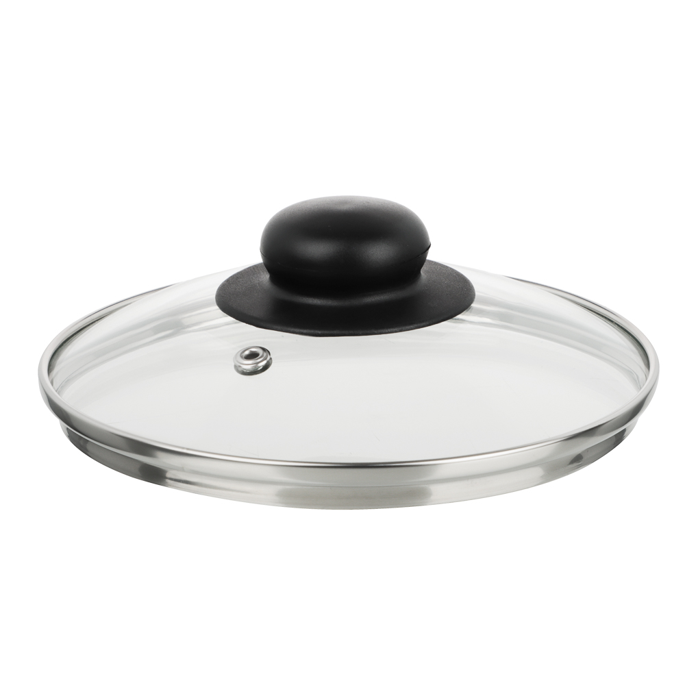 Крышка стеклянная 16см с метал.ободком в сборе, арт.№ 848-058