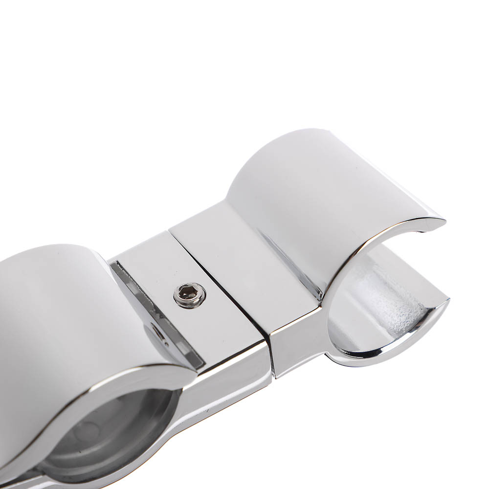 Держатель-прищепка для лейки душа, на штангу и стойку, универсальный, цинк, хром, арт.№ 571-024