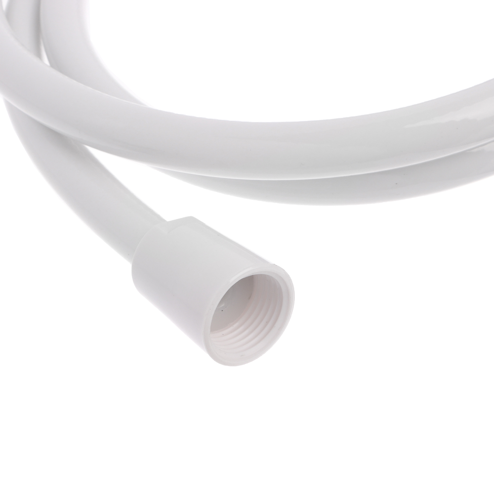 Шланг для душа, 150см, 1/2"(Имп)-1/2"(Имп), ПВХ, пластик, белый, арт.№ 569-043