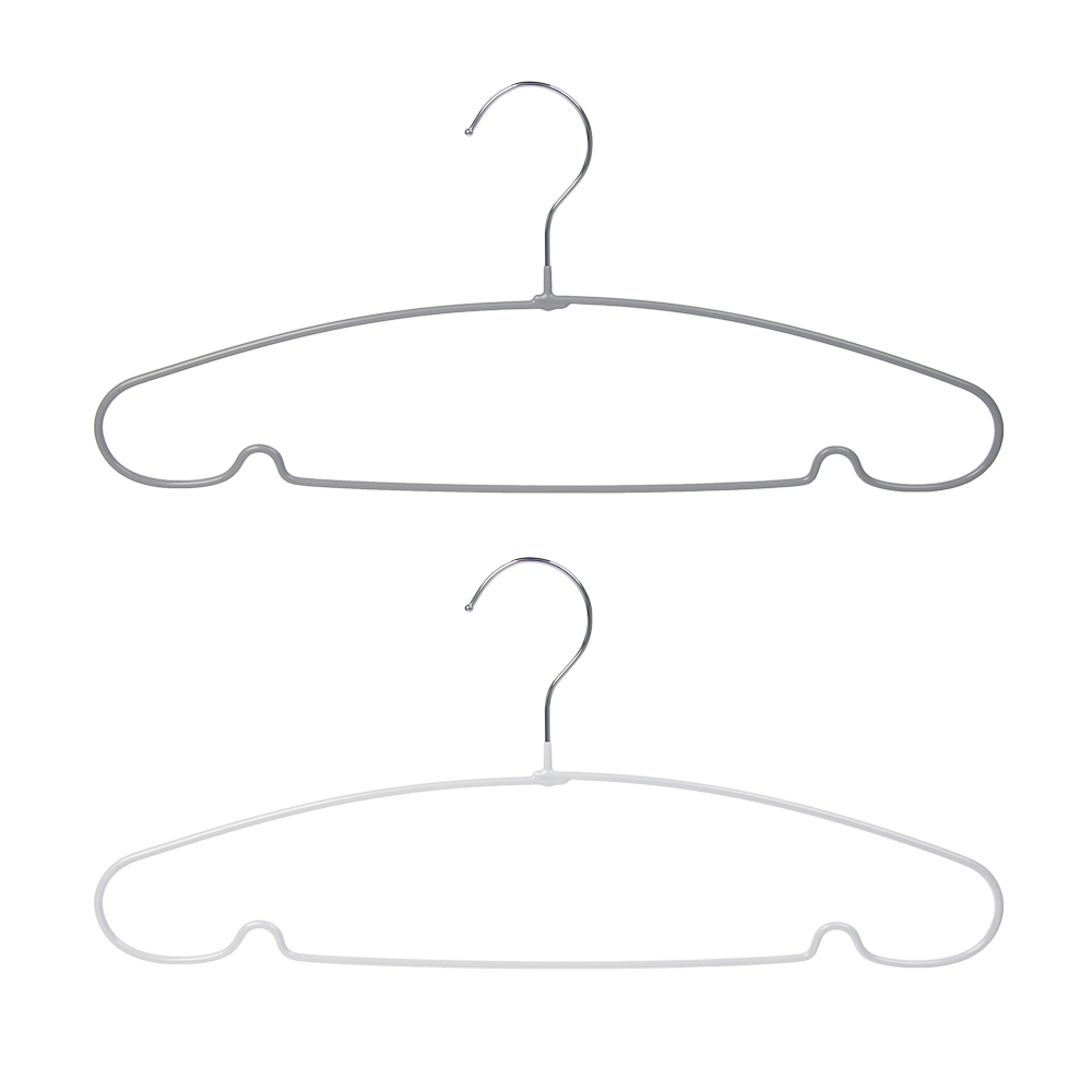 Вешалка для одежды тм VETTA, 40х19х0,32 см, металл, с ПВХ покрытием, 2 цвета, арт.№ 456-154