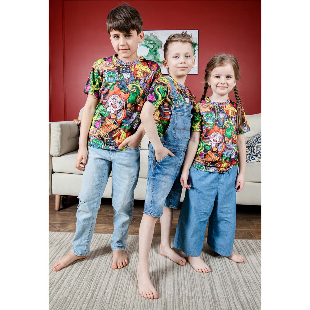 Футболка детская спортивная для тренировок, 100% полиэстер, 98-146, 2 дизайна, арт.№ 275-049