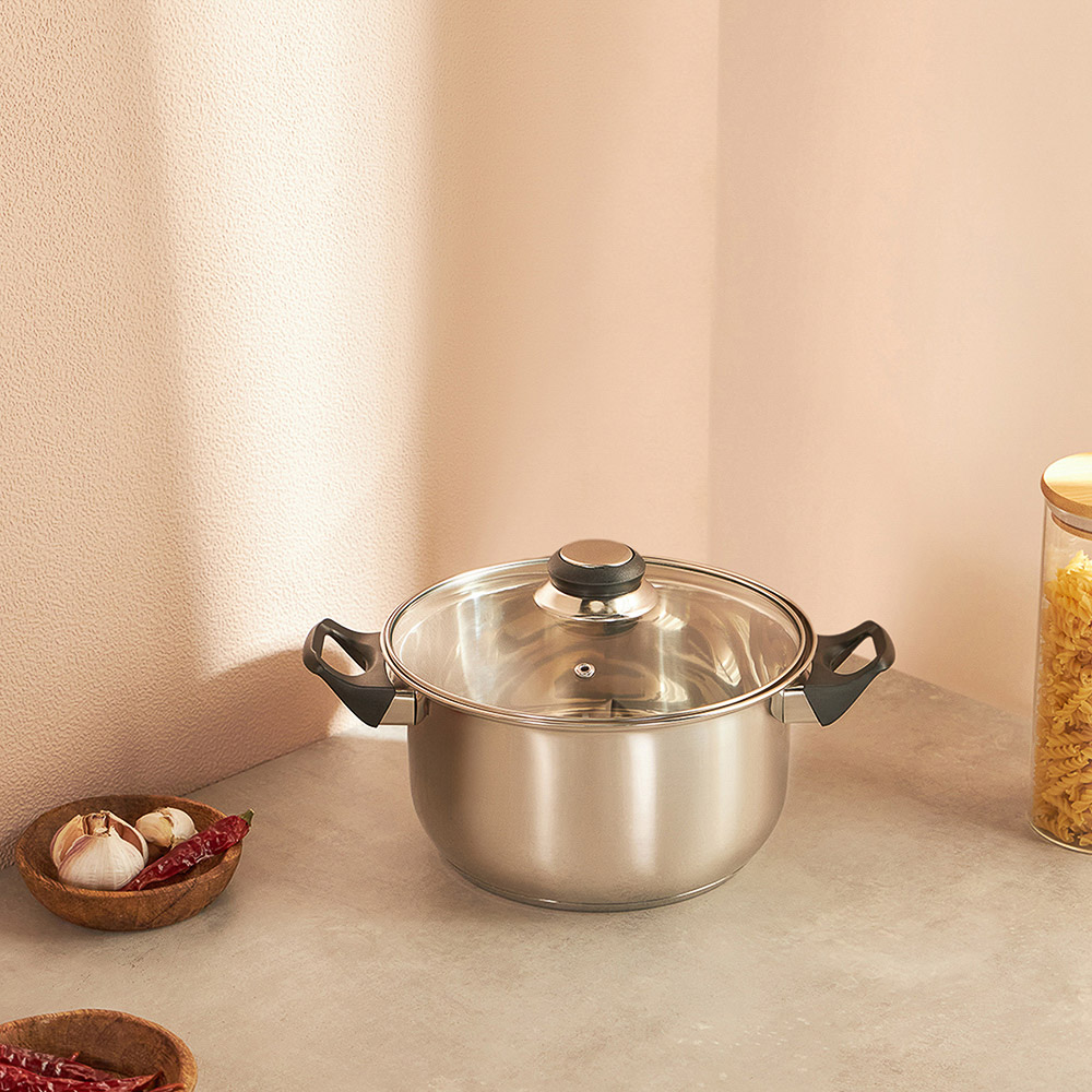 Стрейтон Кастрюля 20х11,5см, 2,9л, со стекл. крышкой, арт.№ 822-119