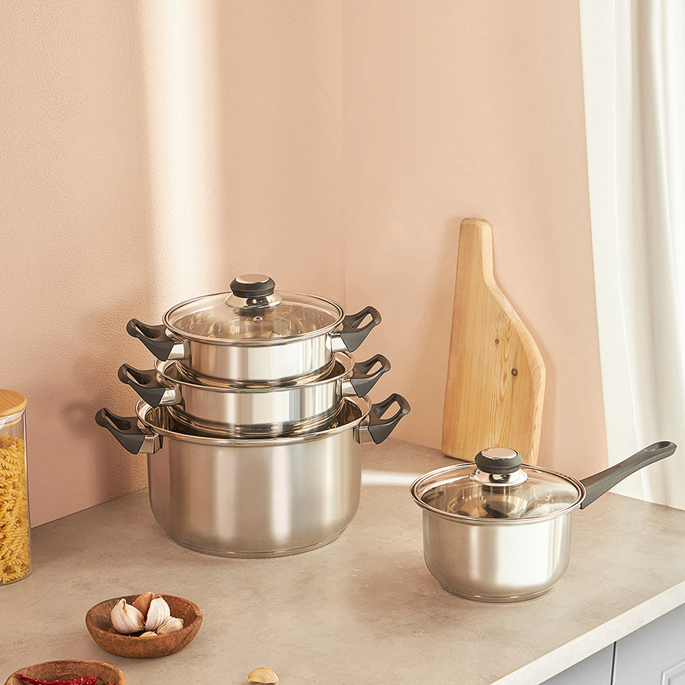 Стрейтон Кастрюля 20х11,5см, 2,9л, со стекл. крышкой, арт.№ 822-119