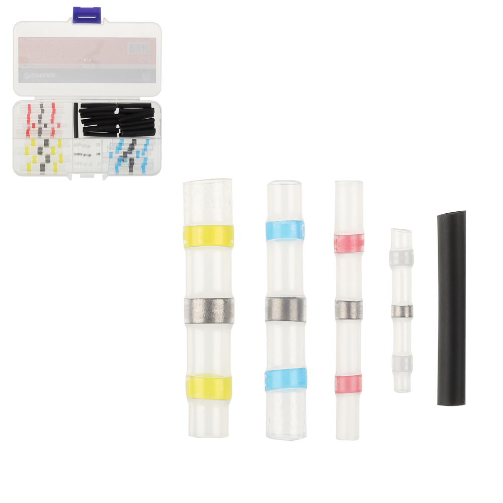 ЕРМАК Набор термоусадочных трубок с припоем, 50 шт., арт.№ 690-188