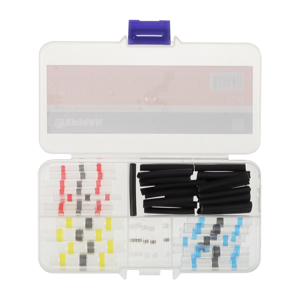 ЕРМАК Набор термоусадочных трубок с припоем, 50 шт., арт.№ 690-188