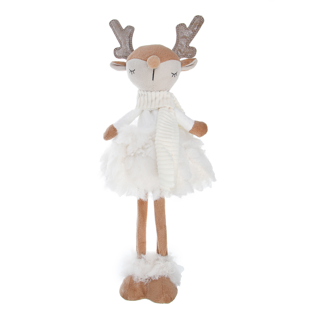 СНОУ БУМ Фигура декоративная "Олененок" 43 см, полиэстер, арт.№ 140-130